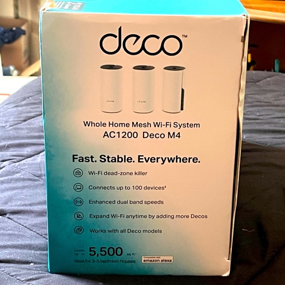 TP Link WiFi whole home mesh 3 piece system - Picture 5 of 6